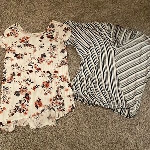 Two large tops from the buckle